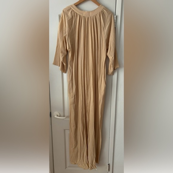COTE PRIVEE long kaftan Nude color - Picture 2 of 6